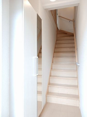 熊本市中央区渡鹿５丁目のアパートの玄関|毎日通る玄関はこちらです