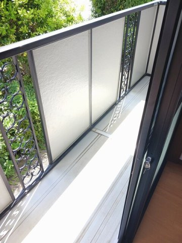 熊本市東区湖東３丁目のアパートのバルコニー|落ち着いた時間を過ごせるバルコニーです