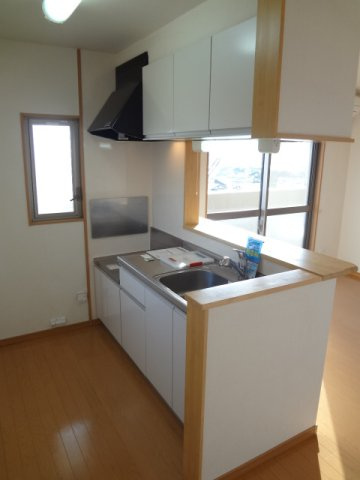 熊本市北区四方寄町の賃貸マンションのキッチン|キッチンでお料理をお楽しみください