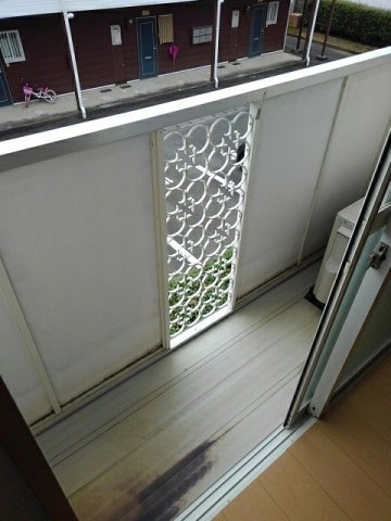 熊本市北区西梶尾町のアパートのバルコニー|バルコニー付きです