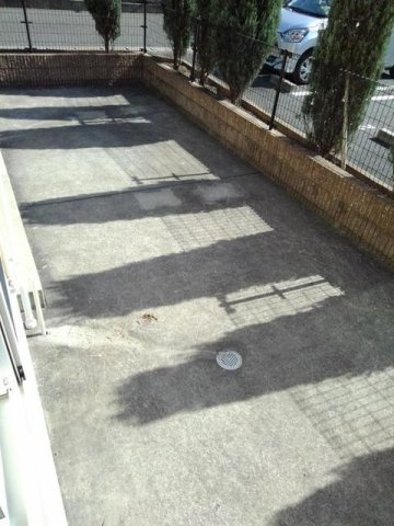 合志市須屋のアパートの庭|お庭です