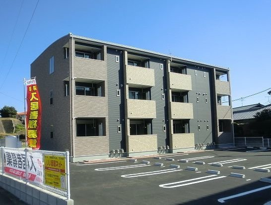 熊本市北区大窪３丁目のアパートの外観|外観もきれいです