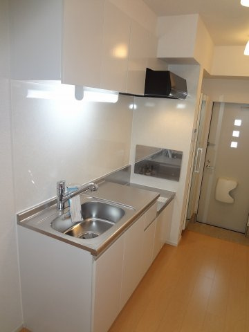 熊本市北区四方寄町のアパートのキッチン|使いやすいキッチンです