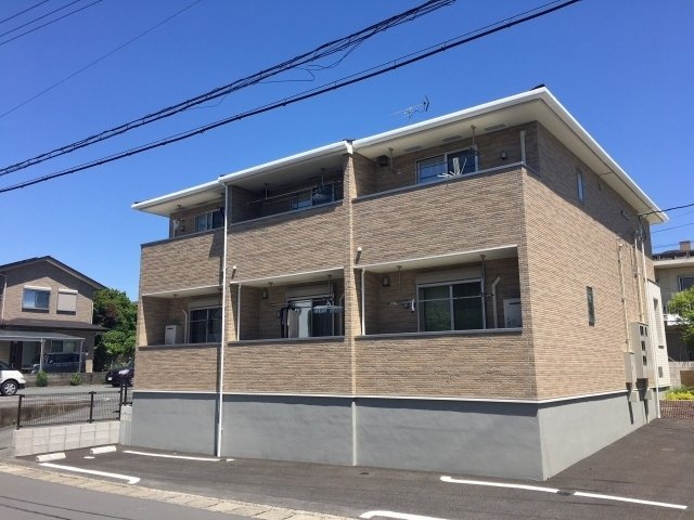 熊本市中央区坪井６丁目のアパートの外観|外観は落ち着いています
