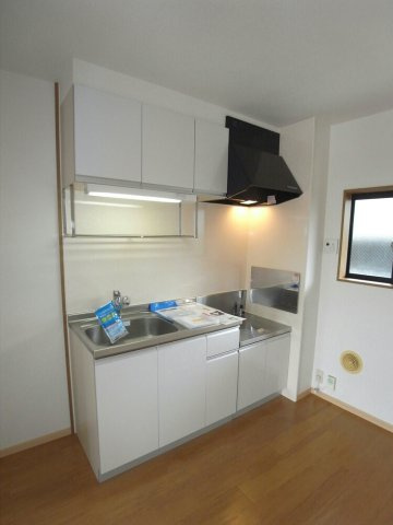 熊本市北区龍田６丁目のアパートのキッチン|使いやすいキッチンです