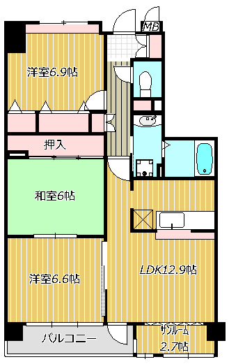 【間取り】 | ソレイユ華 | 間取り