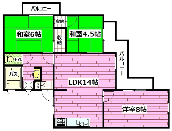 ドミール横山の間取り