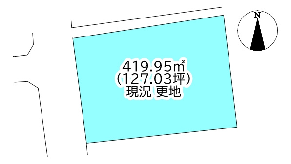 中西町　売土地の土地図