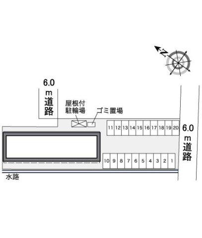 レオパレス南の区画図
