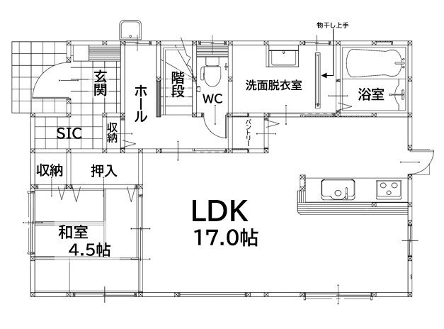 北九州市八幡西区小嶺台2丁目2期1号棟の間取り
