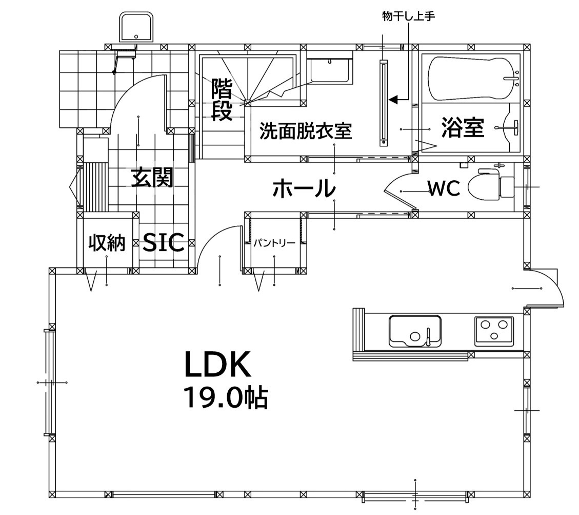 遠賀郡芦屋町幸町1期2号棟の間取り