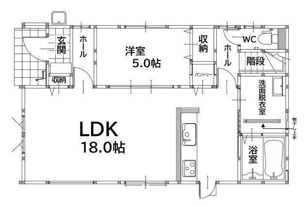 北九州市八幡西区小嶺台2丁目2期2号棟の間取り