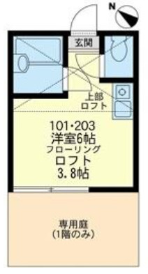 ユナイト鶴見バレンシアの丘の間取り|バストイレは別になります。