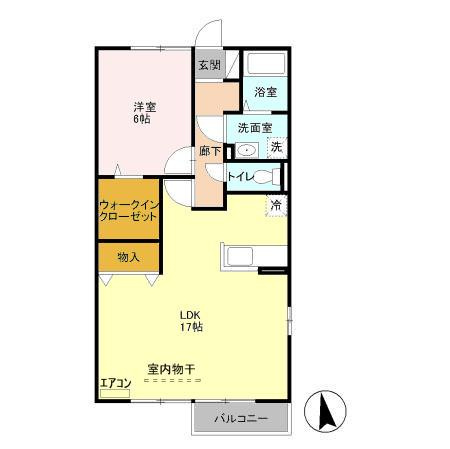 コモド八ヶ崎　Ａ・Ｂの間取り