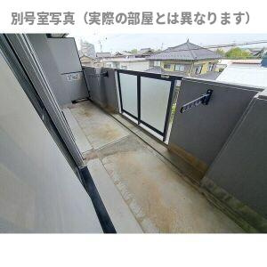 グレース高比良 S棟のバルコニー