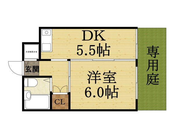 シャンテ中山の間取り