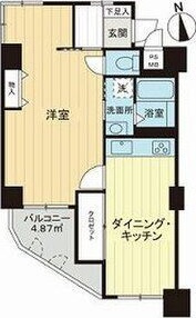 ライオンズマンション夕陽丘の間取り