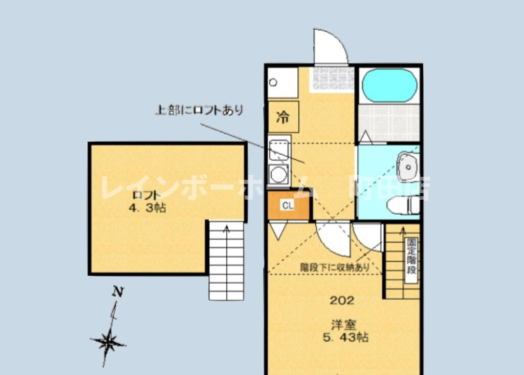 シティハイムTAMA※初期費用分割後払いサービス利用可能物件の間取り