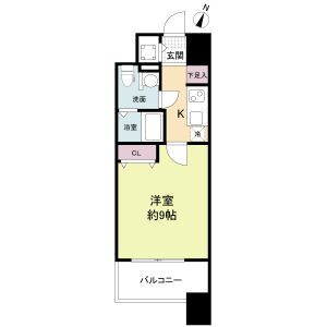 プラウドフラット新大阪の間取り