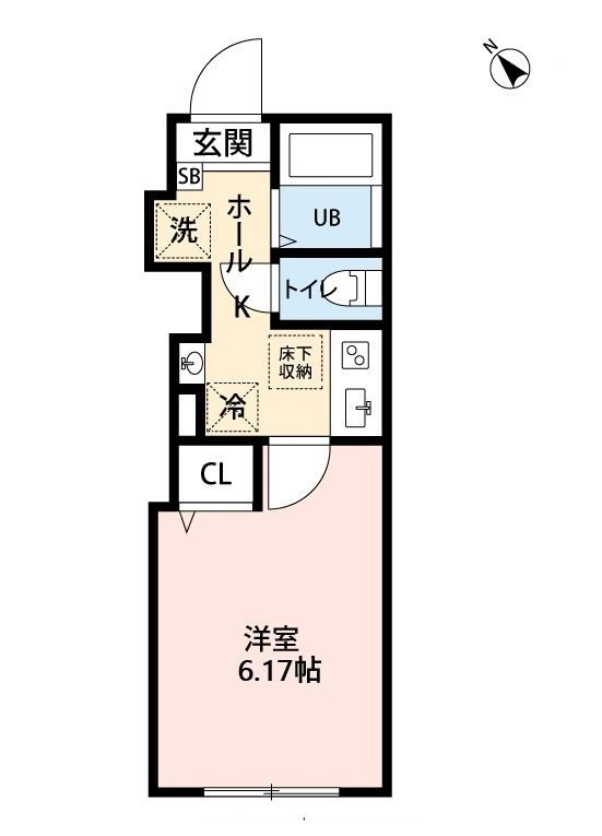 丘の上のフルールの間取り