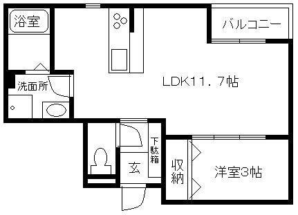 maison blanche（メゾン・ブラン）の間取り