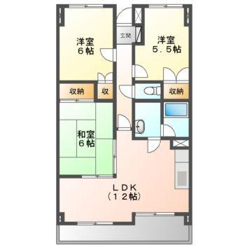 グローヴ柚ノ木の間取り