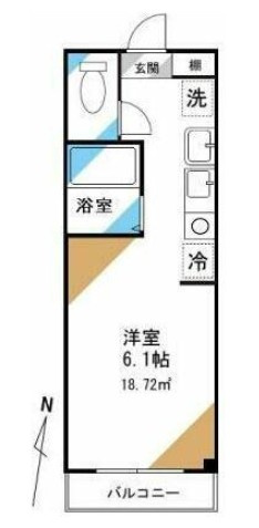 さいたま市北区土呂町１丁目の賃貸マンションの間取り
