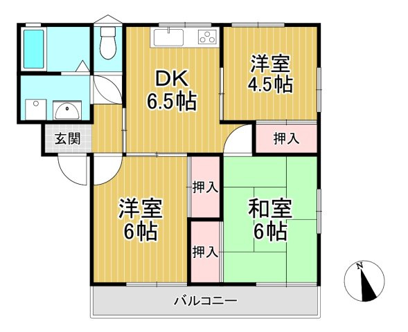 グリーンハウスの間取り