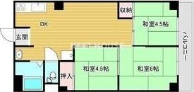杉本町グランドハイツの間取り