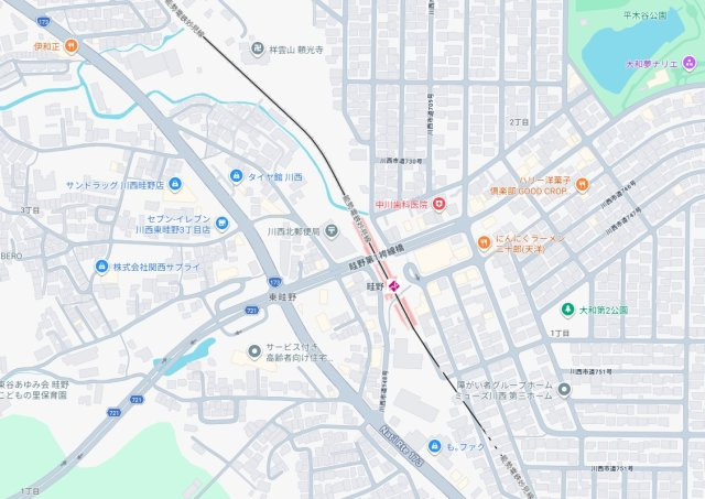 5日(土)6日(日)現地ご見学可能！　川西市東畦野　第1期　新築一戸建ての地図