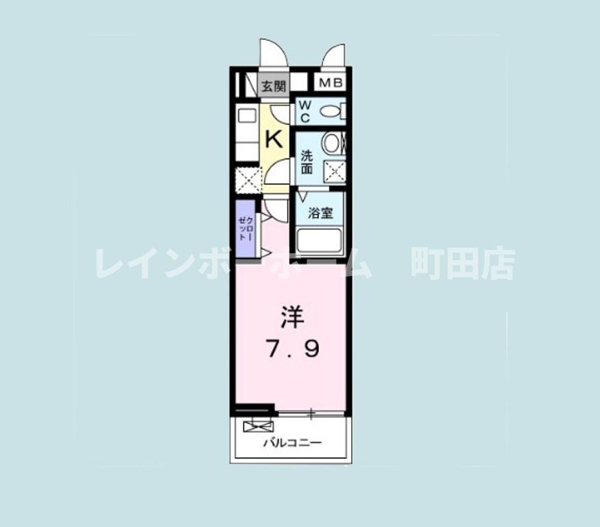 サンリットウエストH※初期費用分割あと払いサービス利用可能物件の間取り