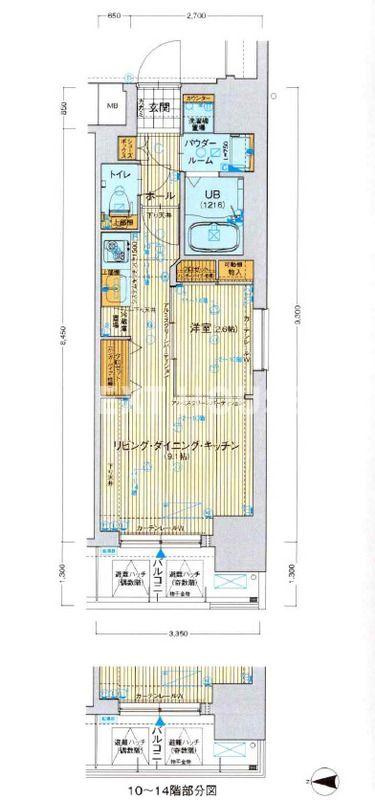 ファーストフィオーレ心斎橋イーストⅡの間取り