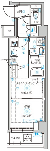 セジョリ高井戸Ⅱの間取り
