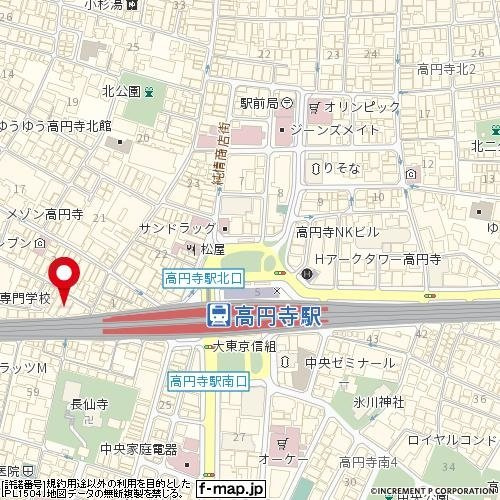 アーバ・ヒルズ高円寺の地図