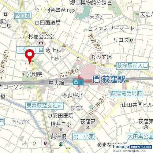 カテリーナ荻窪の地図