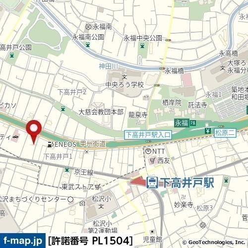 エクセレントハイム下高井戸の地図