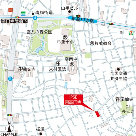 イプセ東高円寺の地図