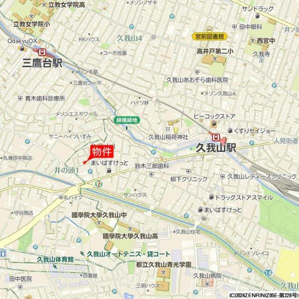 ドミール久我山の地図
