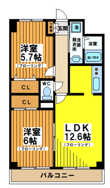 レジデンスミヤビの間取り