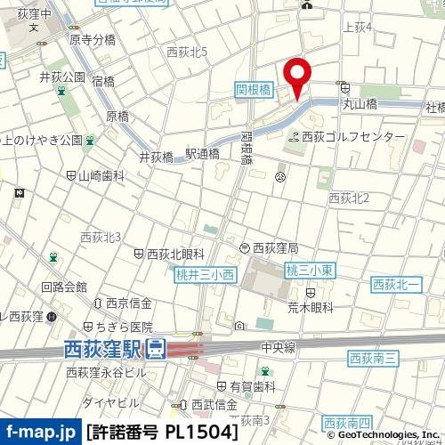 ヴィスタガーデン西荻窪の地図