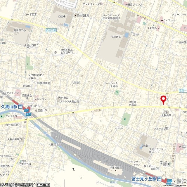 コーディアル久我山の地図
