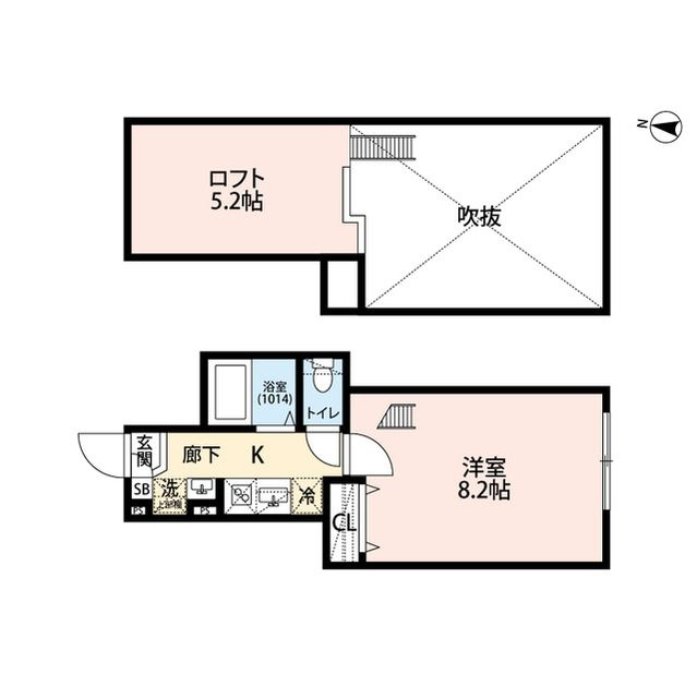 エクセラン南千住の間取り