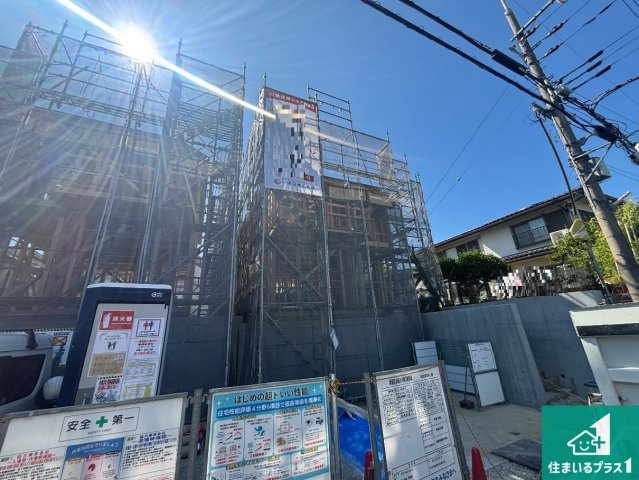 堺市南区赤坂台　第9期　新築一戸建ての外観|周辺は落ち着いた街並みの住宅地！子育てがしやすい住環境です！まだ未完成ですが、現地でしかわからない事もございます。是非一度ご覧ください。