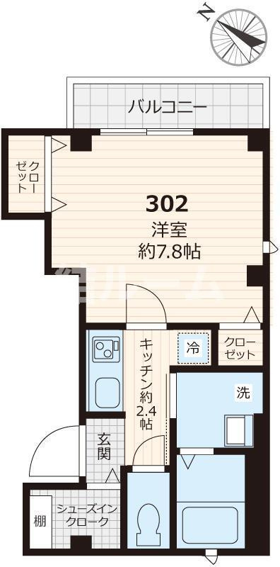 豊島区巣鴨３丁目の賃貸マンションの間取り