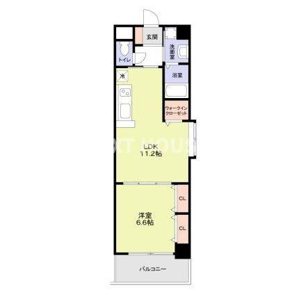 サクシード南森町の間取り
