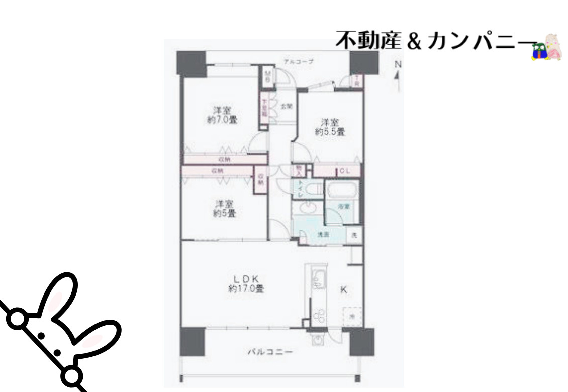 クレアガーデン東雲テラスの間取り