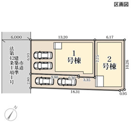 リーブルガーデン春日市原町第一の区画図