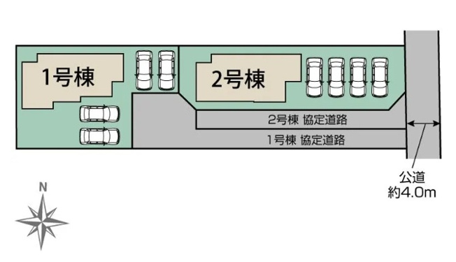 【区画図】 | 沼津市下香貫木ノ宮　新築一戸建て　1号棟