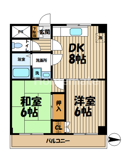 【間取り】 | グリーンヒルズ上