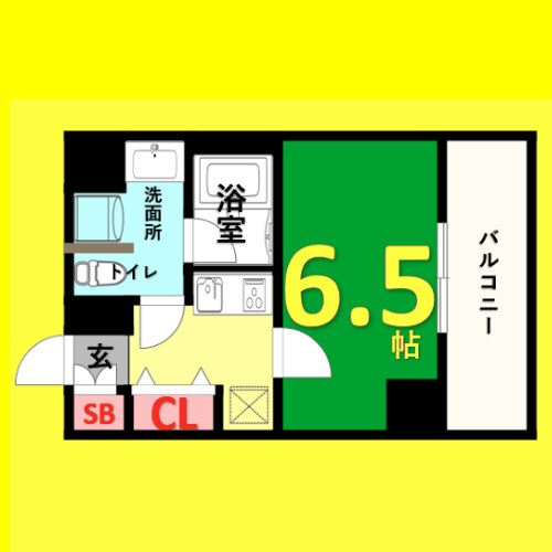 レジディア高岳　名古屋市賃貸 仲介手数料無料の間取り